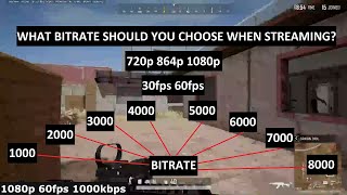 Nvidia NVENC Streaming Bitrate Comparison 720p 864p 1080p  PUBG or any FPS Game [upl. by Nodearb]