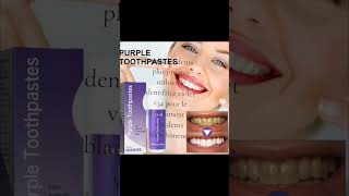 Dentifrice violet de marque V34 pour le blanchiment des dents [upl. by Karoline]