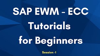 SAP EWM Tutorials for Beginners  SAP ECC amp EWM Online Training  SAP EWM Video Session  1 [upl. by Iline479]