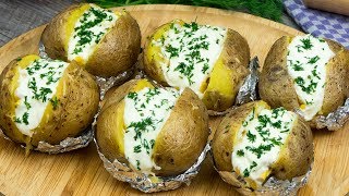 La receta más popular de patatas al horno rellenas con queso una receta buenisima  GustosoTV [upl. by Nojel]