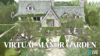 Manor Mansion in Second Life building landscaping [upl. by Nevada57]