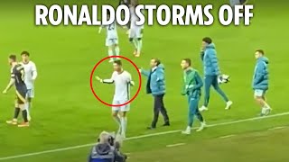 Cristiano Ronaldo STORMS OFF after Portugal fail to beat Scotland in shock draw [upl. by Sorci]