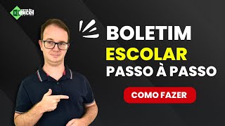 Como Fazer Boletim Escolar no Excel [upl. by Hairacaz]