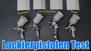 Lackierpistolen Test Baumarkt China Nachbau Profigerät im Test [upl. by Eerej618]