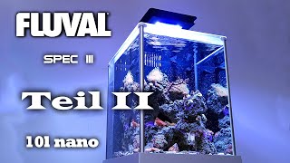 Fluval Spec Nanoaquarium mit Marine LED Teil II [upl. by Vachil]