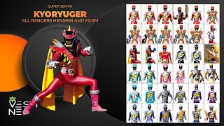 Kyoryuger All Ranger Henshin and Form [upl. by Emmalynn812]