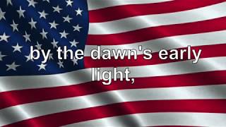 US National Anthem Lyrics The Star Spangled Banner [upl. by Teodoor]