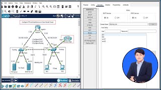 Configure FTP and Email Server on Cisco Packet Tracer Speak Khmer [upl. by Enyamart]