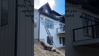 The sound after climbing up and down the ladder 20 times funny gutters construction viralvideo [upl. by Wes5]