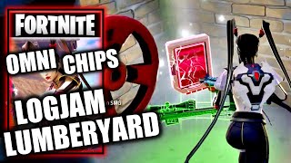 Collect Omni Chips at Logjam Lumberyard  Fortnite Chapter 3 Season 2 Omni Sword Quest [upl. by Ada448]