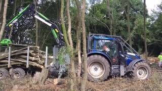 The UKs first forestry guarded Valtra N154e tractor with reverse drive [upl. by Margreta]