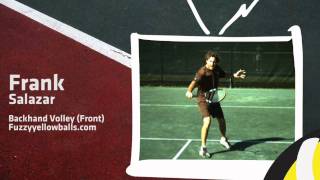 Slow Motion Tennis Backhand Volley [upl. by Wolfe]