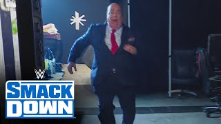 Brock Lesnar chases down Paul Heyman after Roman Reigns’ assault at MSG SmackDown March 11 2022 [upl. by Anaes]