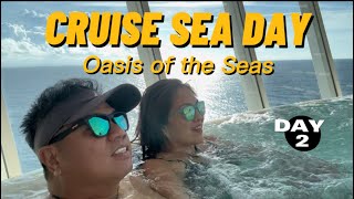 Oasis of the Seas Day 2 Cruise Sea Day  Fun things to do on the ship Boardwalk Solarium [upl. by Aelegna699]