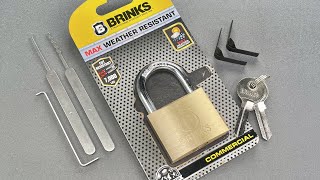 1345 Opened 3 Ways Brinks “Commercial” Padlock Model 67150001 [upl. by Niatsirhc]