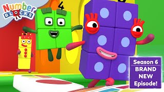 🚀 Go Go Domino  Season 6 Full Episode 4 ⭐  Learn to Count  Numberblocks [upl. by Fiester]