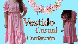 COMO CONFECCIONAR UN VESTIDO CASUAL [upl. by Frye]