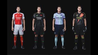 ARSENAL KITS 20242025 PES 2021 SMOKEPATCH SIDER or CPK [upl. by Aetnuahs337]