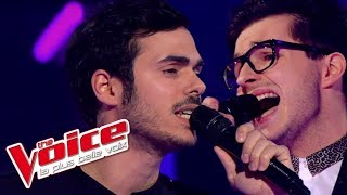 Adele – Hometown Glory  Olympe VS Gérôme Gallo  The Voice France 2013  Battle [upl. by Leavelle]