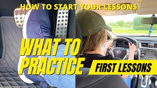 First Driving LessonWhat to PracticeWhere to StartDriving Class [upl. by Migeon]