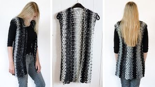 CROCHET CARDIGAN MADE WITH SCARFIE YARN  FREE CROCHET PATTERN [upl. by Hadeehuat]