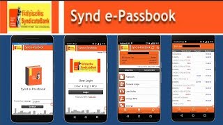 Syndicate Bank  How to Download E Passbook and Account Statement [upl. by Yettie]