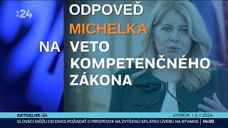 Odpoveď Michelka na veto kompetenčného zákona [upl. by Bacchus572]