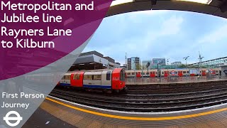 London Underground First Person Journey  Rayners Lane to Kilburn [upl. by Jutta]