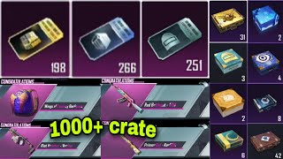 1000 FREE crate opening  200 premium 300 classic amp 250 supply  new premium crate opening pubg [upl. by Rabkin272]