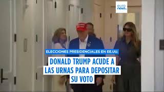 Así ha votado Donald Trump y Kamala Harris en la elecciones de estados Unidos [upl. by Aryc]