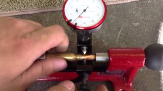 Hornady Concentricity Gauge In Action [upl. by Inahpets]