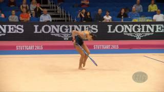 Salome PAZHAVA GEO 2015 Rhythmic Worlds Stuttgart  Qualifications Hoop [upl. by Skier160]