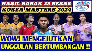 Unggulan KEOK ‼️ Hasil Semua Sektor 32 Besar Badminton Korea Masters 2024 Hari Ini [upl. by Sidoon]