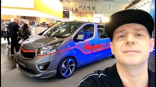 Opel Vivaro tuning show car with camper box by Irmscher RV Camper Van walkaround and interior K1026 [upl. by Hnahym]