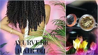 Hair growth LIKE A BOSS Ayurvedic oil recipe [upl. by Velick]