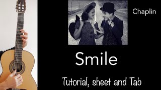 Smile Chaplin Guitar lesson sheet and tab [upl. by Seften]