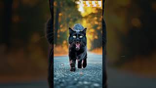 Black Cat cat dangerous animalshorts [upl. by Arun472]