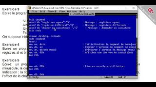 Programmation Assembleur IFIA Semestre 3 Serie  Exercice 3 [upl. by Carlton]