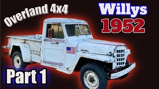 1952 Willys Overland 4x4 Truck  Part 1 Initial Assessment [upl. by Adiell]