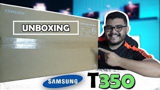 Monitor Samsung T350 Unboxing e primeiras impressões  Melhor painel IPS de entrada [upl. by Lyda]