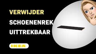 Hoe verwijder je de Ikea KOMPLEMENT Schoenenrek Uittrekbaar [upl. by Ayortal]