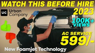 Urban Company AC Deep Clean Service With Foam jet technology Review  Urbanclap ac servicing 2023 [upl. by Pryor]