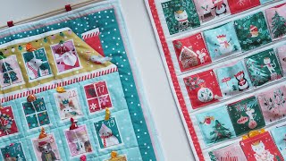 How to make a fabric pocket advent calendar  Using the Dashwood Studio Fabric Panels [upl. by Leterg]