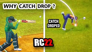 Real Cricket 22  Why Catch Drop  Rc22 Fielding Tips 1 [upl. by Gnav439]