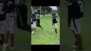 Bro was TRIPLE teamed and still scored🤣🔥 youtubeshorts footballshorts nfl football [upl. by Nicolis]