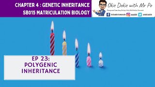 Chapter 4 EP 23  Sem 1  Polygenic inheritance Matriculation BiologyBiologi Matrikulasi [upl. by Annoj276]