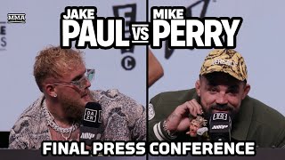 Full Jake Paul vs Mike Perry Press Conference  Paul vs Perry  MMA Fighting [upl. by Nodlew507]