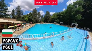 Day out at the local pool in Popovo near our village house in Bulgaria  Living in Bulgaria [upl. by Goldfinch]