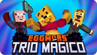 EGGWARS EL TRÍO MÁGICO  Sarinha Exo y Luh en Minecraft [upl. by Yancy]