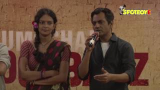 UNCUTNawazuddin Siddiqui and Bidita Bag at Babumoshai Bandookbaaz Trailer Launch Part2  SpotboyE [upl. by Steady]